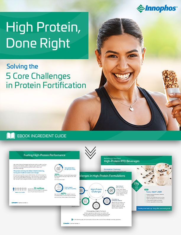 High-protein eBook cover featuring a person holding a bowl of food with cover text.