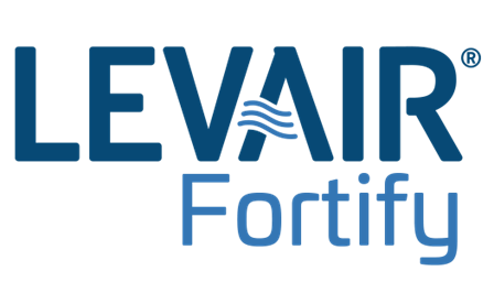 LEVAIR® Fortify logo with stylized 'A'.