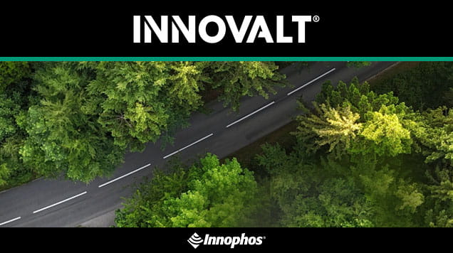 Forest road aerial under “INNOVALT”
