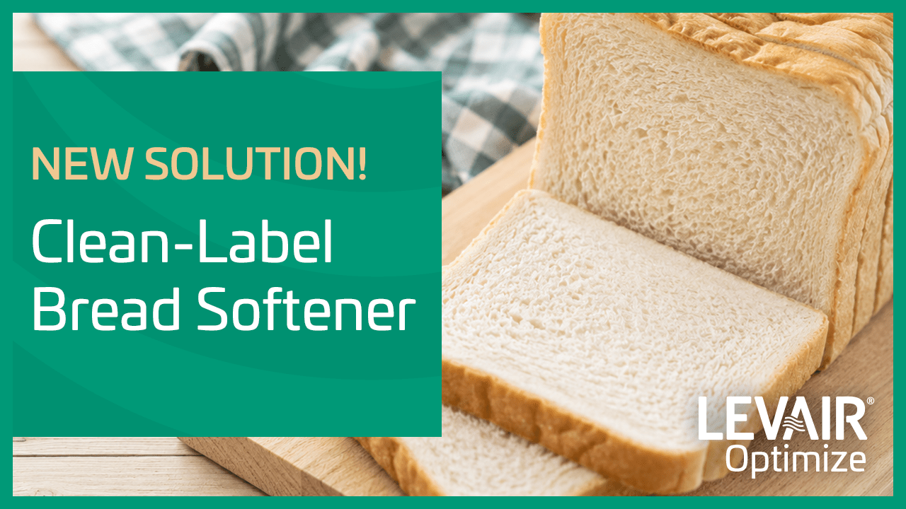 Clean-label bread softener ad with sliced white bread and “New Solution” text.