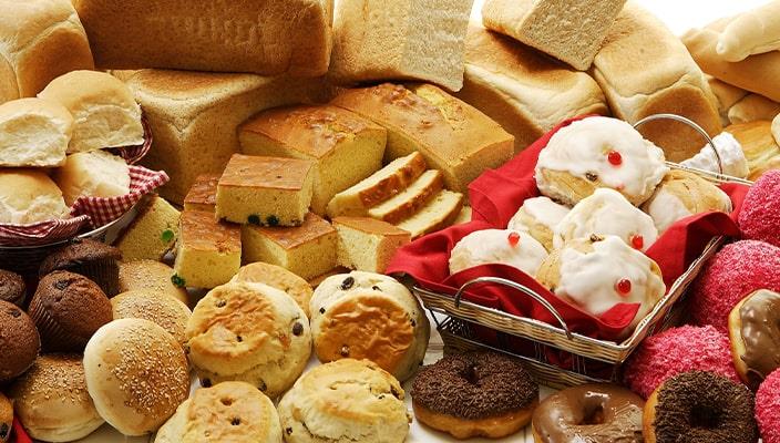 An assortment of baked goods