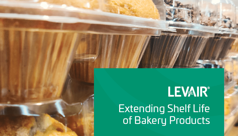Baked goods in rows of plastic displays