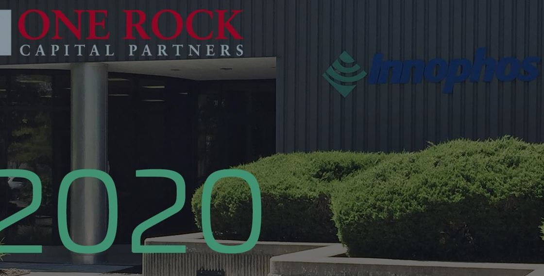 A graphic backdropped by Innophos headquarters