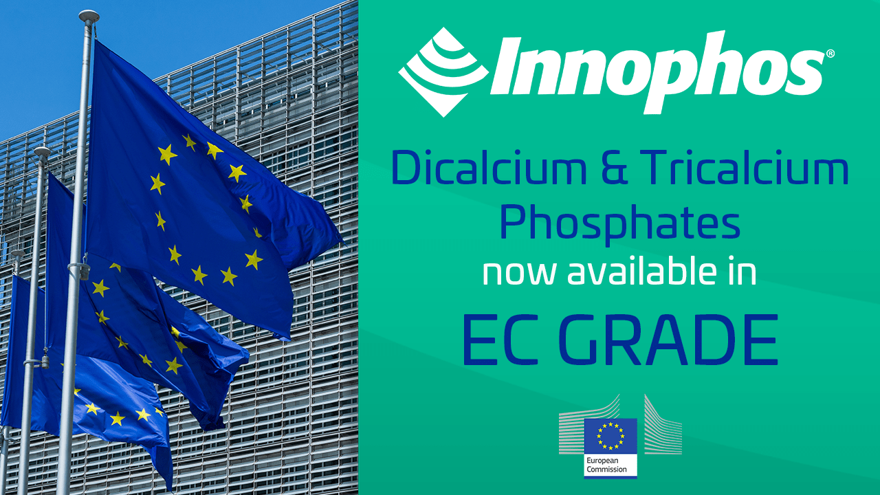 EC Grade Dicalcium & Tricalcium Phosphates with EU flags