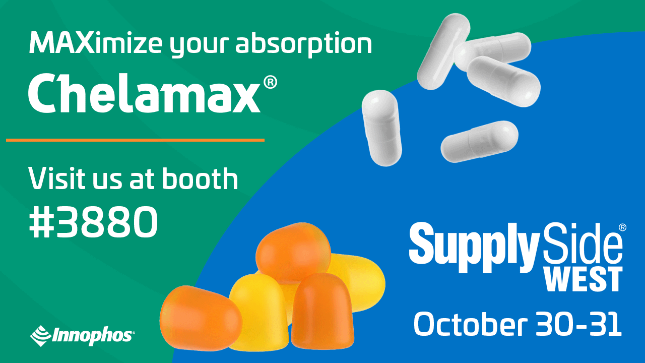 Gummies and capsules on a graphic